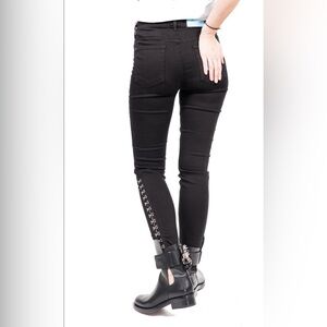 7 For All Mankind Jeans - Unisex Black, Skinny, Jeans. High Waist. Size 30